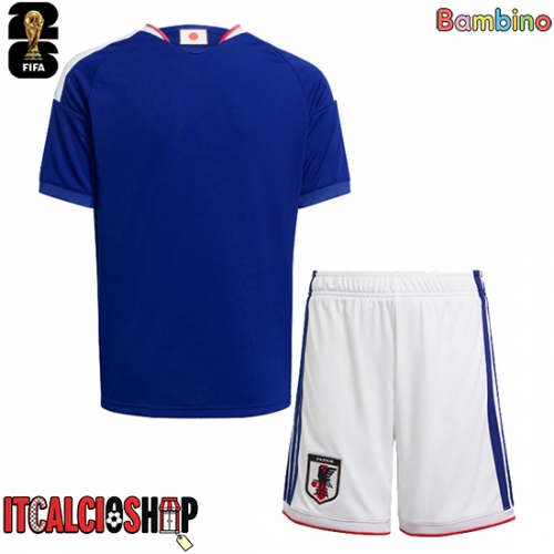 Giappone Prima Maglia Bambino Mondiali 2026 Manica Corta (+ Pantaloni corti)